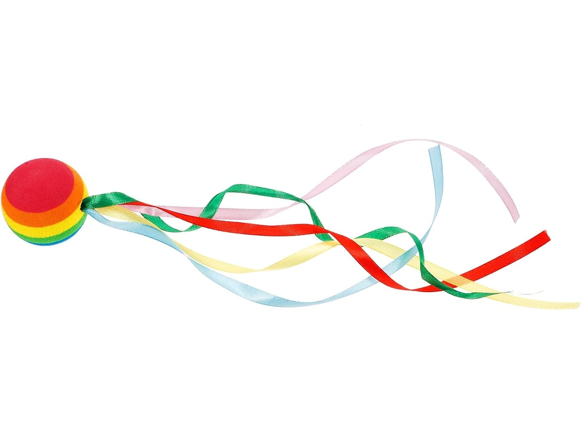 Bola esférica para antena de carro com decoração em formato de arco-íris