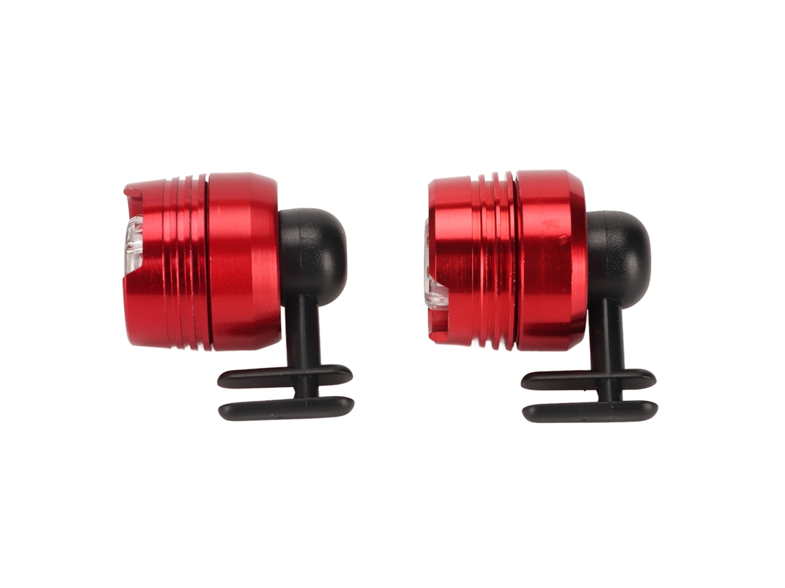 2pcs Sapatos Faróis Liga De Alumínio À Prova Dágua Led Lanternas Acessório Para Camping Caminhadas Ao Ar Livre Vermelho