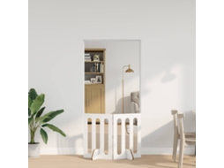 Vidaxl Cerca Dobrável Para Pets 2 Unid. Branco Brilhante