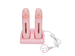 2026 calefactor de Cera Profesional para Depilación, Máquina de Cera Doble, 220v, Plug Ue, Rosa