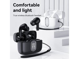 Fones Bluetooth sem fio com display digital EOOCOO