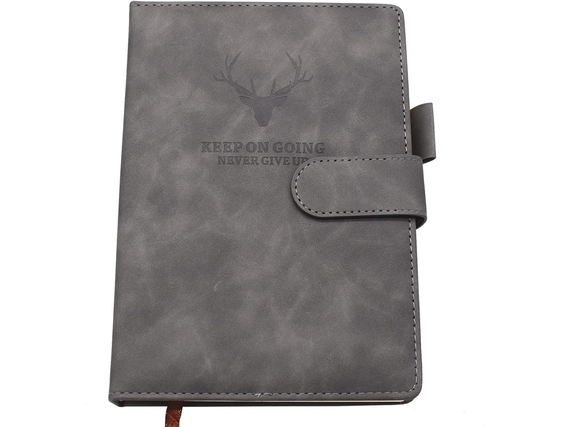 Caderno A5, 360 Páginas, Capa Dura Em Couro Sintético, Com Porta-caneta, Perfeito Para Escritório, Escola, Casa, Negócios, Escrita-aquaforge