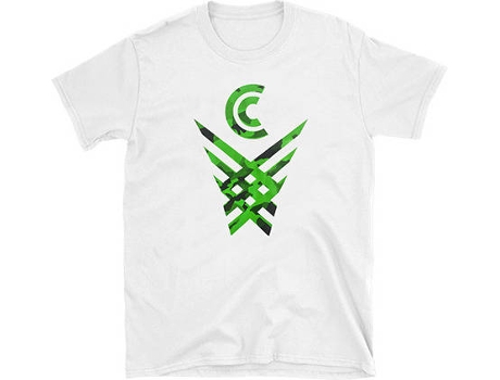 T-shirt para Homem CROSSOVER CULTURE Branco, Verde para Basquetebol (M)
