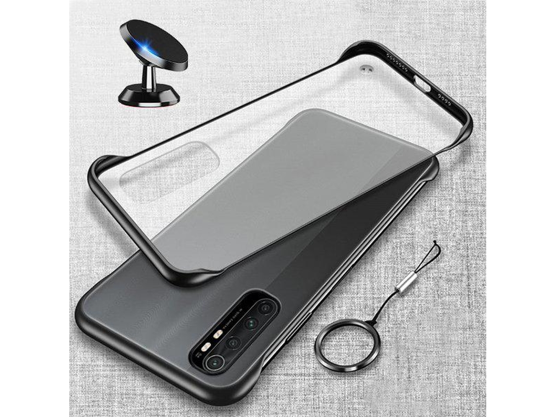 Kit Suporte Magnético Carro Capa Invisible Bumper Xiaomi Mi Note 10 Lite