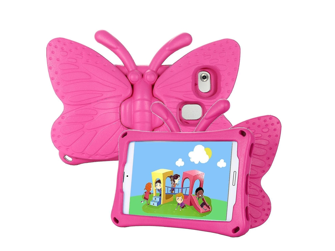 Capa Para Samsung Galaxy Tab A7 Lite 8.7 T220/t225 2021 Com Estampa De Borboleta, Ideal Crianças, Feita Espuma Eva Macia, Cantos R Tuotuo