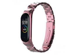 Pulseira Xiaomi Mi Band 4 / 3 Steel Rosa Mi Band 3 Mi Band 4