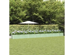 Vidaxl Floreira Verde Pastel 770 X 50 X 45 Cm Aço Galvanizado