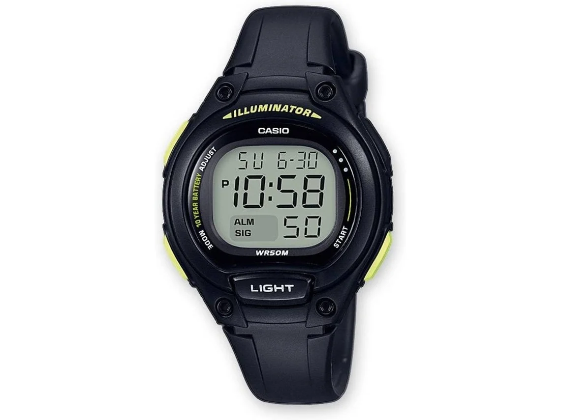 Relógio Digital CASIO Homem (Aço e Resina - Preto)