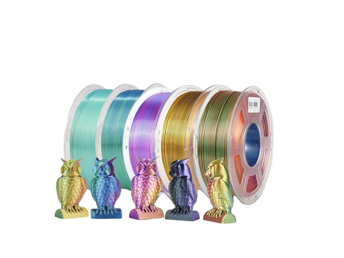Filamento Para Impressora 3d, Alta Resistãªncia, Facilidade De Impressã£o, Silk Triple Mix Oem