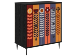 Maison Exclusive - Baú De Gavetas Essen Estampa De Girassol 66 X 36,5 X 76 Cm