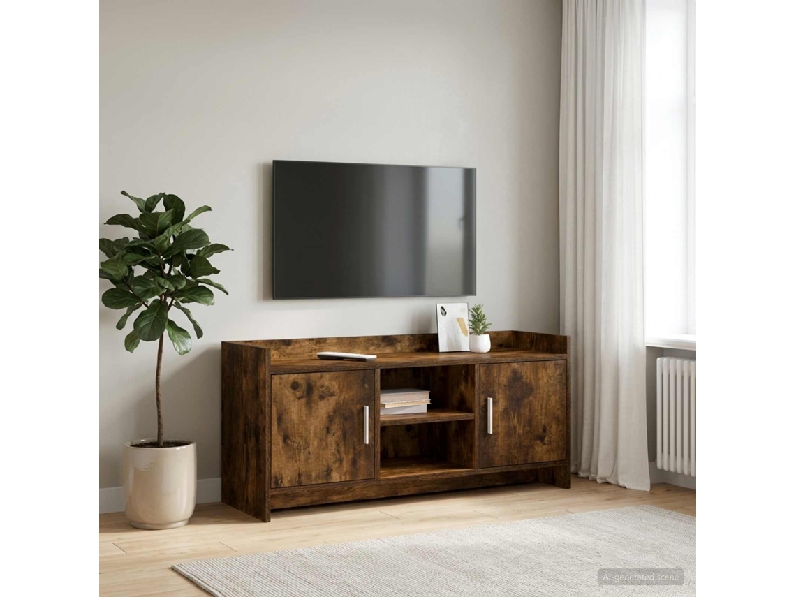 Vidaxl Gabinete Para Tv 102 X 33 X 47 Cm Carvalho Fumado