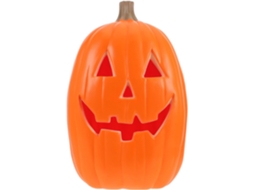 Lanterna De Halloween Em Formato De Abóbora Com Led, 40 Cm, Laranja, Feita De Plástico.