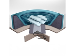 Colchão para cama de água e conjunto completo de acessórios BELIANI Solers de Espuma Branco 160x200x20