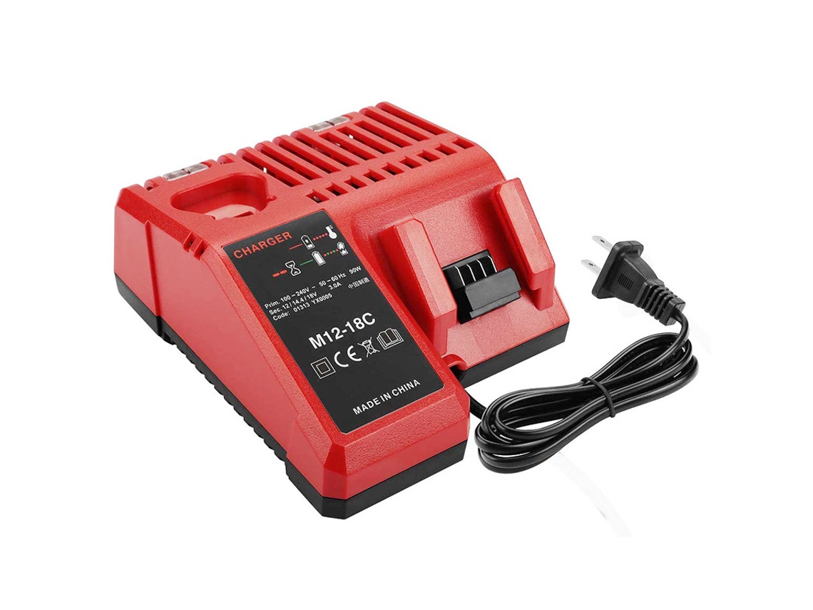 Lurelia Carregador De Bateria 11-181112v 110-220v 12-18v 50-60hz 14v Compatível Milwaukee Com Proteção