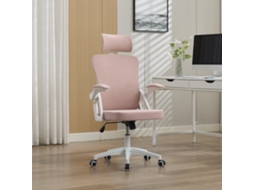 Cadeira Ergonômica Mesh Encosto Alto Suporte Lombar Cabeça