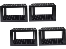 Porta-lápis De Pintura, Organizador De Mesa, Plástico Preto.