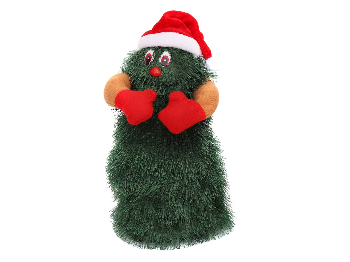 Árvore De Natal Giratória Com Boneco E Vídeo - Laxiscreed, Funciona Com 3 Pilhas Aa