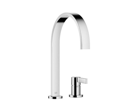 Torneira de Cozinha de Dois Furos DORNBRACHT Mem com Rosetas Simples Projeção 241 Mm 32815682 Cor: Latão Escovado