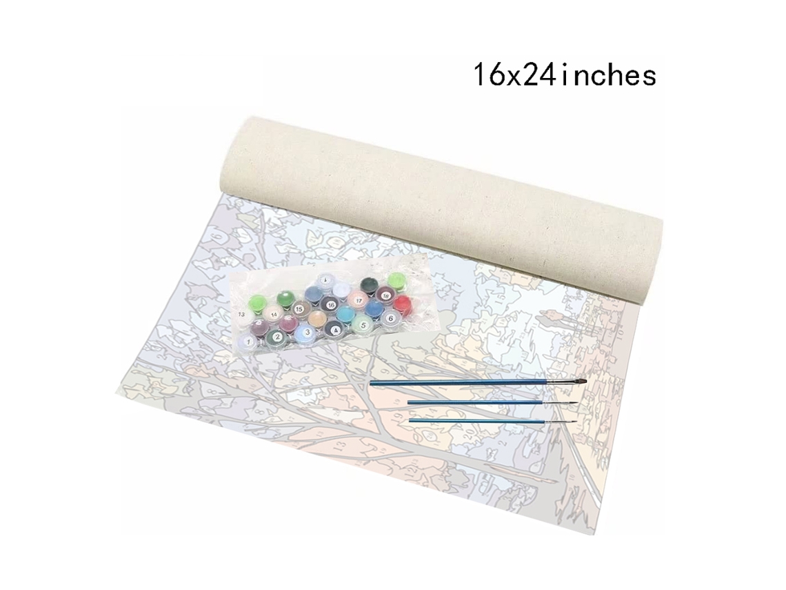 Kit De Pintura Por Números Para Decoração De Parede Presente Ideial
