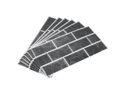 Autocolantes de Parede Pvc LAXISCREED Resistente a Óleo 6 Peças