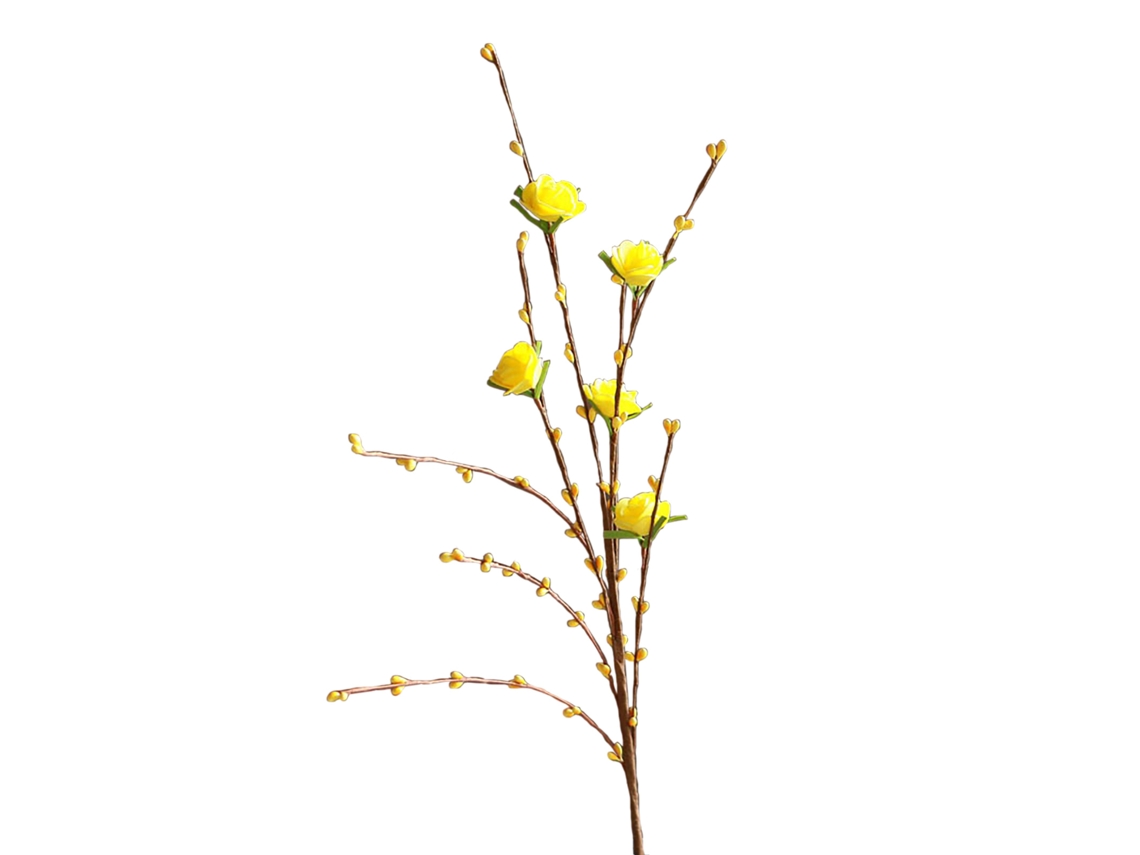 Laxiscreed Flores Artificiais Pequenas De Roseira Em Tons De Primavera, Pack De 10 Unidades