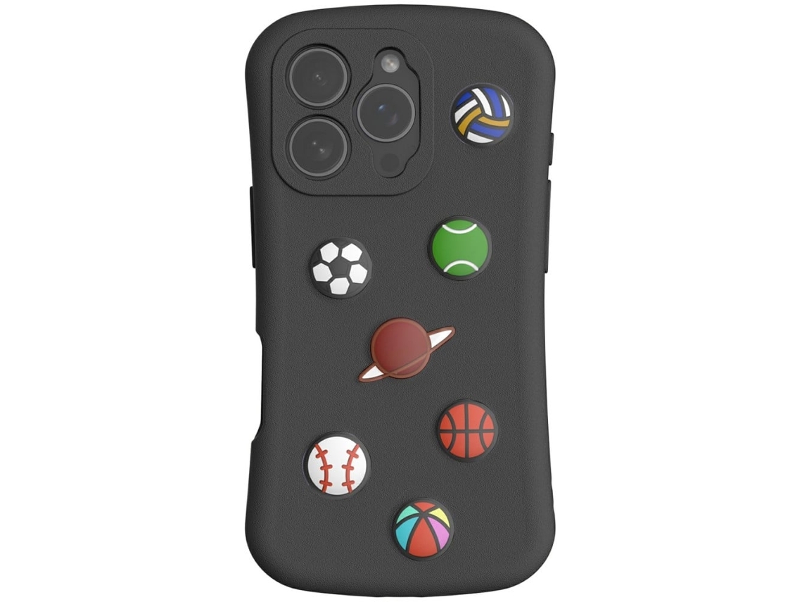 Capa Para Iphone 16 Pro Max Com Estampa Da Série Galaxy, Em Eva, Resistente A Quedas, Preta