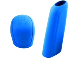 Conjunto De Proteção Em Silicone Azul Para Manopla De Câmbio.