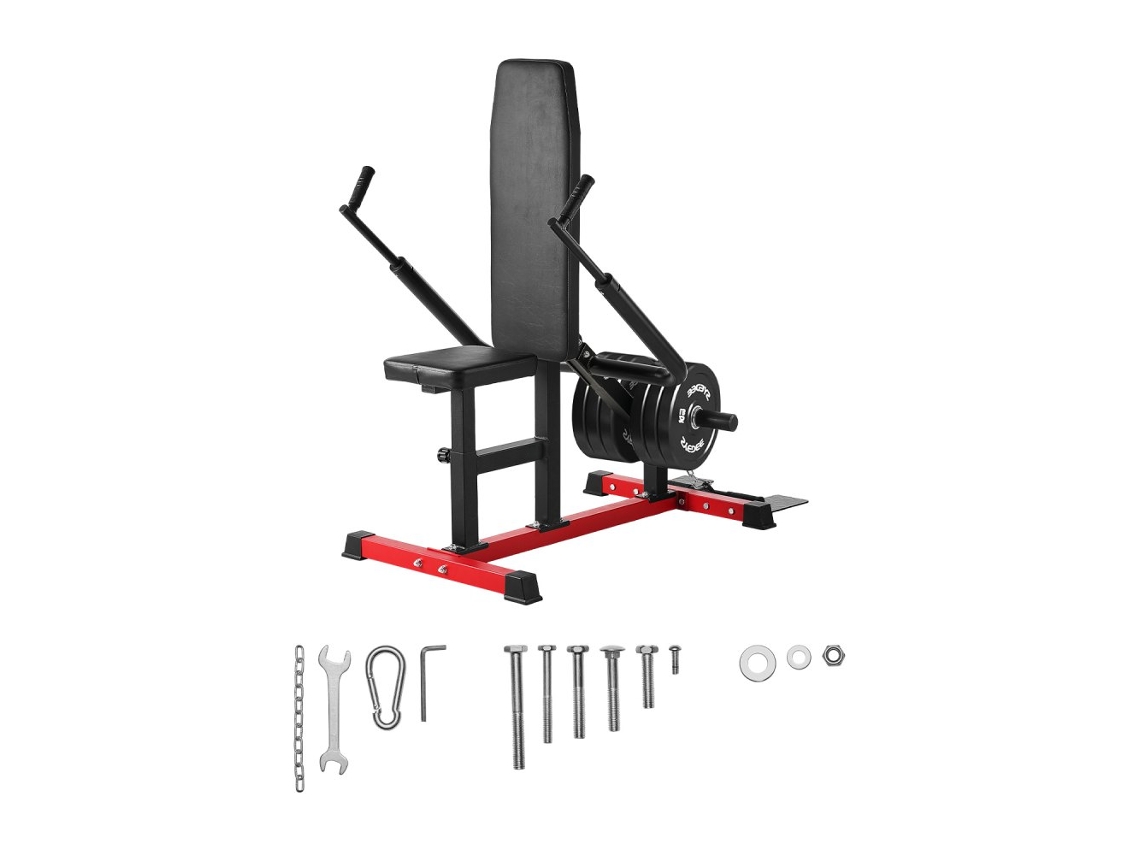 Conjunto De Máquinas De Musculação Para Peito, Braços E Ombros Com Pegas Rotativas E Clipes De Segurança Tekmaquinas