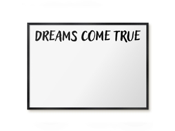 Magnetic Glass Board Dreams Come True For The Hall Espelharte (70x50 Cm)