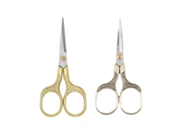 Tesoura Pequena de Precisão Vintage 2 Peças para Aparar Cabelo Barba para Bordado Artesanato e Uso Diário JEDBESETZT