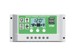 Controlador de Carga Solar 30a para Bateria 12v/24v Chumbo/lítio com Lcd e Portas Usb Duas