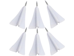 Tachinhas Delicadas Em Formato De Avião Papel Da Ipetboom, 6 Peças, Feitas De Abs E Aço, Com Tachinhas Substituíveis