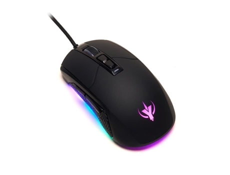 SPYCO Action Mo-101 Mouse Ergonômico para Jogos 7200 Dpi Luz Rgb com 6 Efeitos de Cores Peso 123 g7 Botões Programáveis