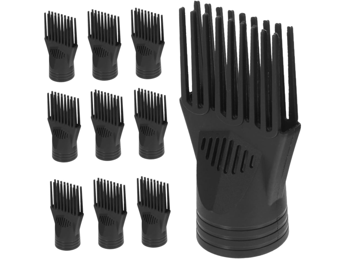 Conjunto De 10 Acessórios Profissionais Para Secador De Cabelo, Incluindo Pentes Para Secador De Cabelo.