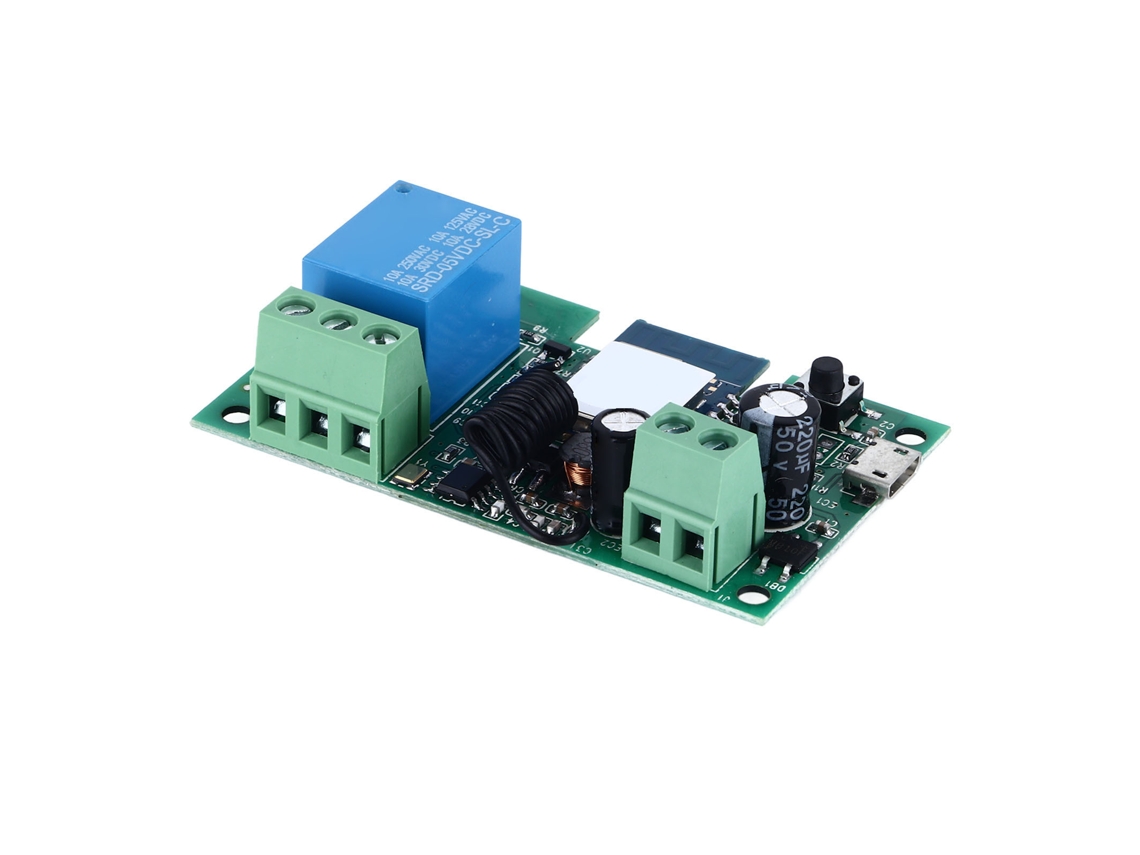 Módulo Relé Wifi 2200w: Controle Remoto Via App Bluetooth, 7-32v/usb 5v