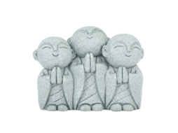 Estátua Pequena Buda LAXISCREED Decoração 20cm