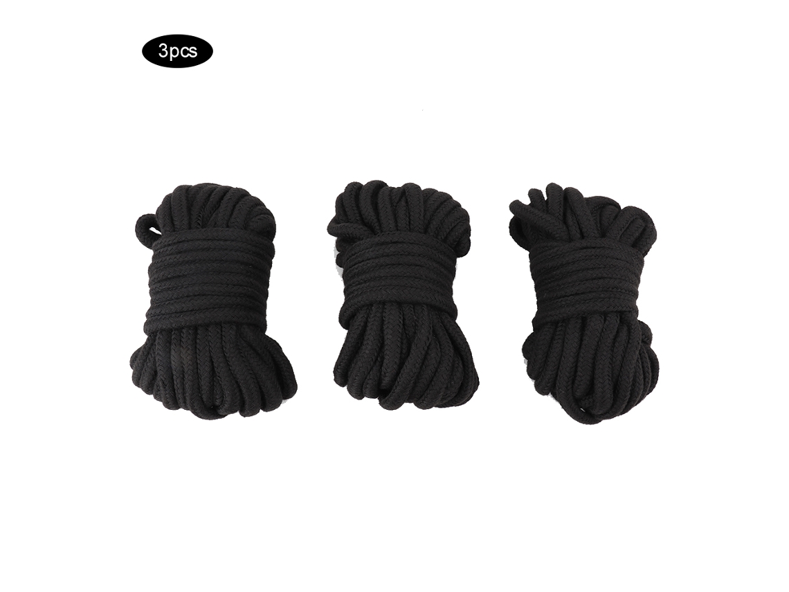 Laxiscreed Cordões De Algodão Macio Para Amarrar, Pack Com 3 Unidades De 10 Metros