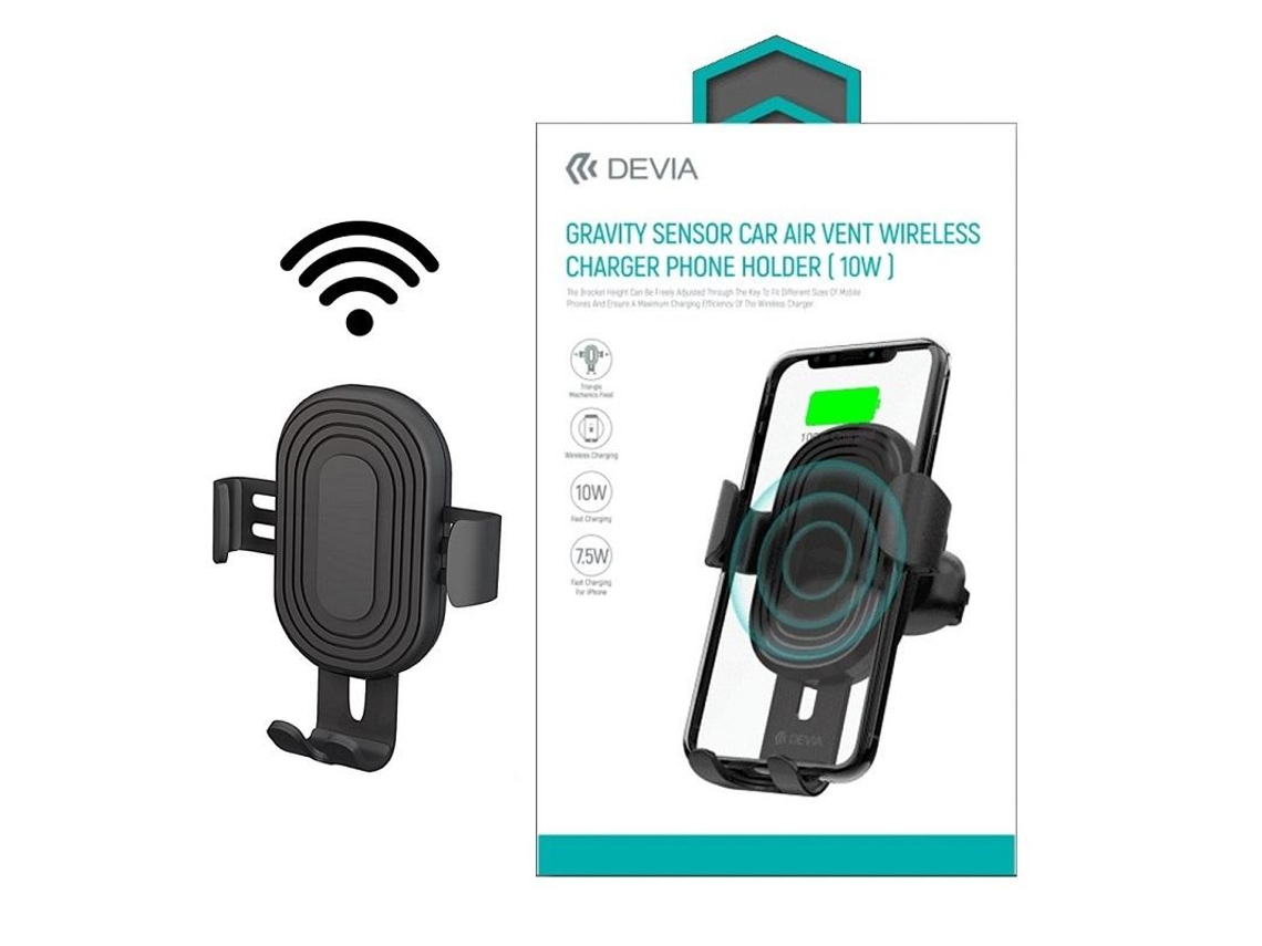 Suporte Para Carro Com Carregamento Sem Fio Qi De 10 W Para Saída De Ar - Iphone, Samsung