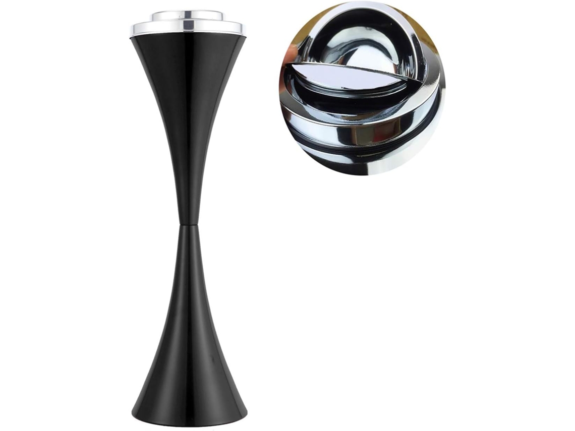 Cinzeiro De Chão Em Aço Inoxidável Para Cigarros, Ideal Para Uso No Interior E No Exterior Em Casa Ou No Escritório (preto)