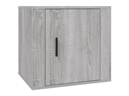 Bedside Cabinet, Bedside Cabinets Vidaxl Cinzeto Madeira Processada (n/a)