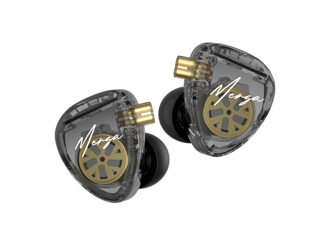 Fones intra auriculares com driver duplo EOOCOO de alta resolução