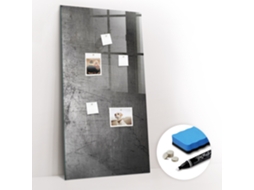 Quadro Magnético Decorativo Metal Riscado Para O Escritório Espelharte (60x120 Cm)