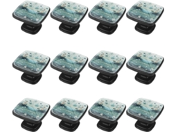 Puxadores Quadrados Para Armários De Cozinha, Puxadores Para Armários E Gavetas, 12 Peças, Âncora, Flor, Oceano, Estrela