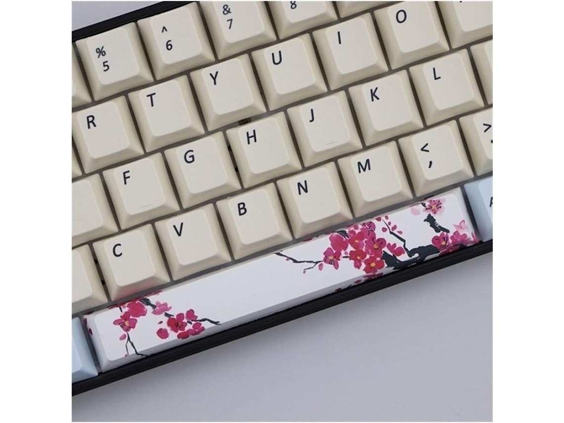 Barra De Espaço Com Sublimação De Tinta Pbt Five Sides, Perfil 6,25u, Para Teclado Mecânico Slowmoose (cor Kit 7)