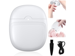 Aparador Unhas 2 em 1 Branco Led + Escova, Recarregável Usb, para Crianças/adultos ZYBLSSBB