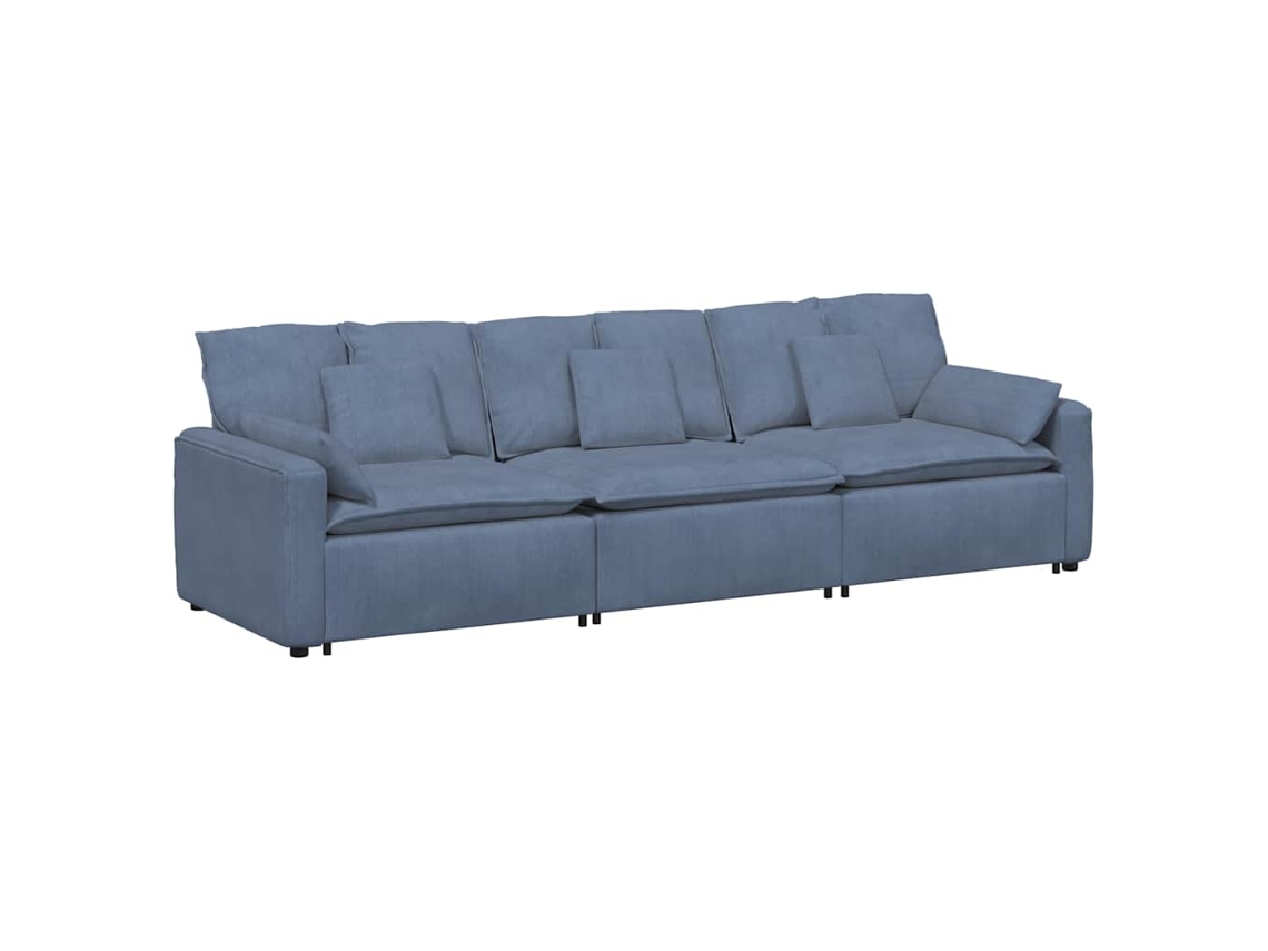 Modular Sofa, Modular Sofas Vidaxl Azul Tecido
