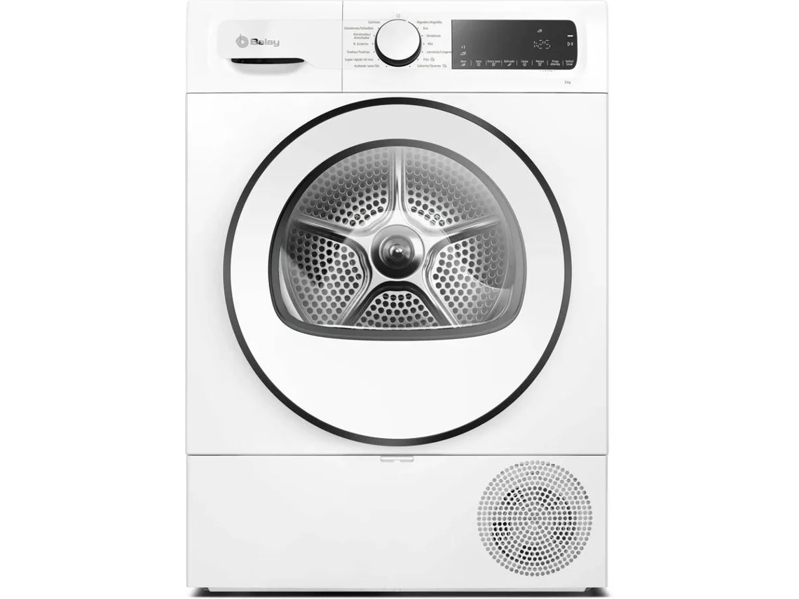 Máquina de Secar Roupa BALAY 3SB090BE (9 kg - Bomba de Calor - Branco)
