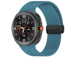 Pulseira De Silicone Para Relógio Xdfind Com Fivela Dobrável Preta E Ranhura Plana