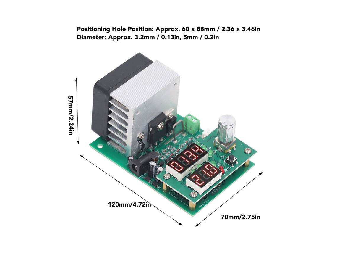 Laxiscreed Testador De Carga Eletrónica 60w Para Baterias, Corrente Constante E Capacidade