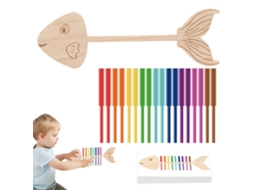 Brinquedo Sensorial Para Desenvolver A Motricidade Fina Em Cores Sortidas Vareta Classificação De